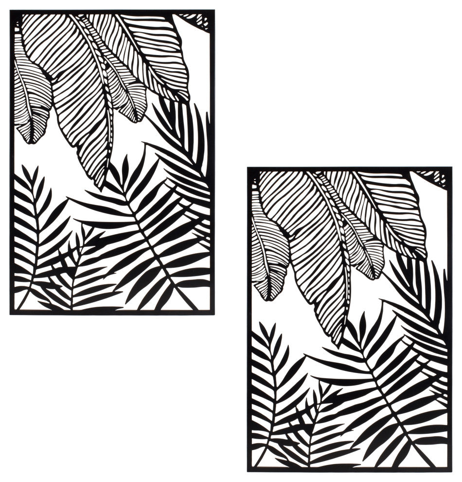 Metal Foliage Frame, 2-Piece Set