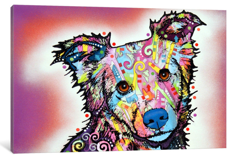 "Collied" by Dean Russo, 18x12x1.5"