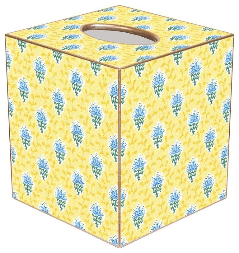 TB1205 - Yellow Provencial Print Tissue Box Cover