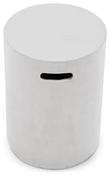 Cylinder Ivory Concrete Round Stool