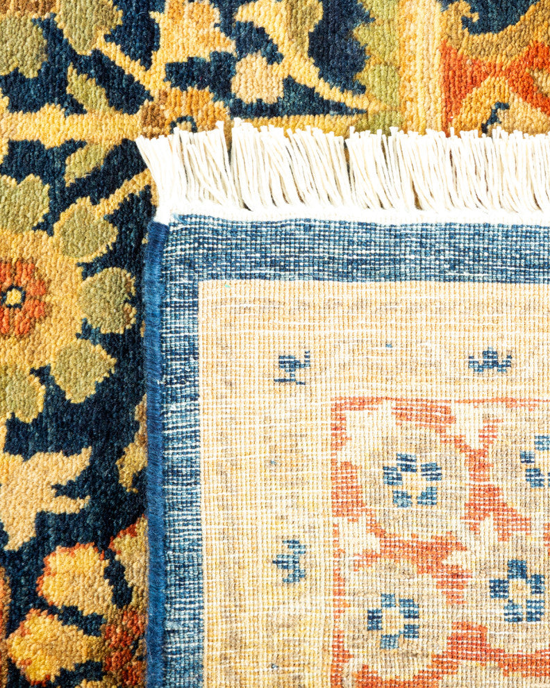 Mogul, One-of-a-Kind Hand-Knotted Area Rug Blue, 6' 1" x 9' 1"