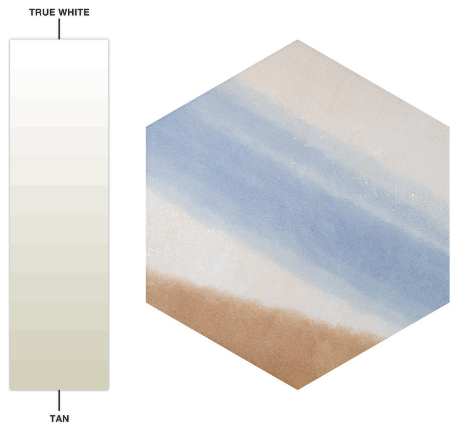 Zahara Hex Deco Mix Porcelain Floor and Wall Tile