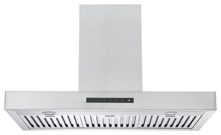 Moderna Wall Mount Rectangular Range Hood with Night Light, 36"