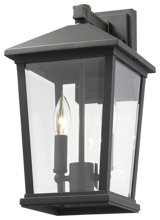 Z-Lite 568M Beacon 15" Tall 2 Light Wall Sconce - Oil Rubbed Bronze