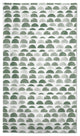 Abstract Half Circles Green 58 x 102 Outdoor Tablecloth
