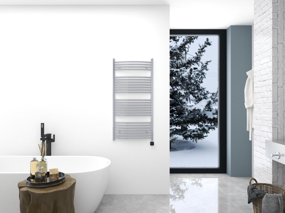 HEATGENE Smart Towel Warmer With Timer and Temperature Control, Chrome
