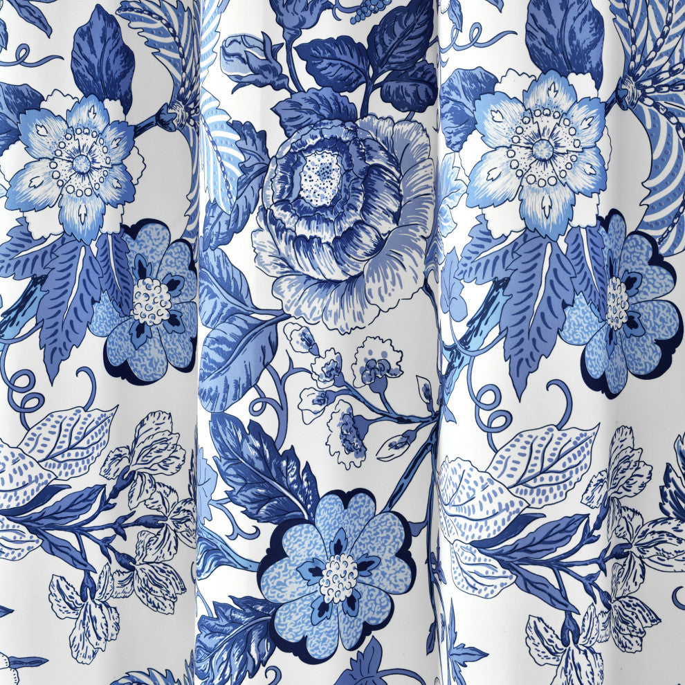 Sydney 72"x72" Shower Curtain, Navy/White