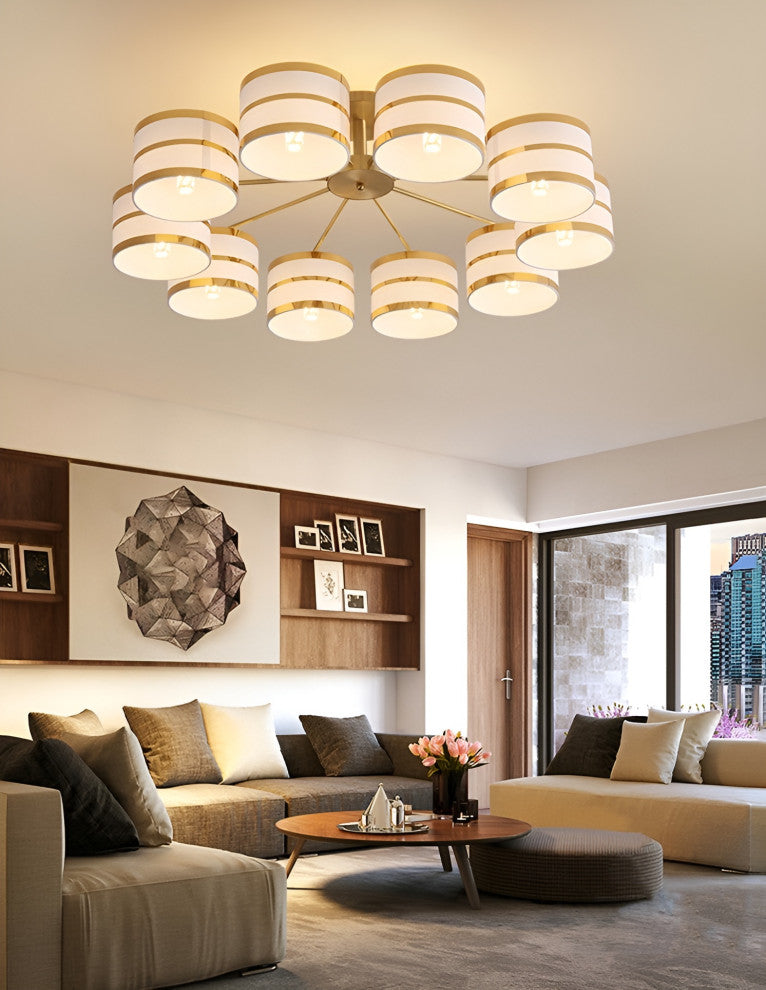 Inarzo | Post-Modern LED Chandelier For Bedroom, Study, Dining Room, 10 Heads