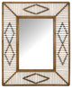 Bohemian Beaded Rectangle Wall Mirror