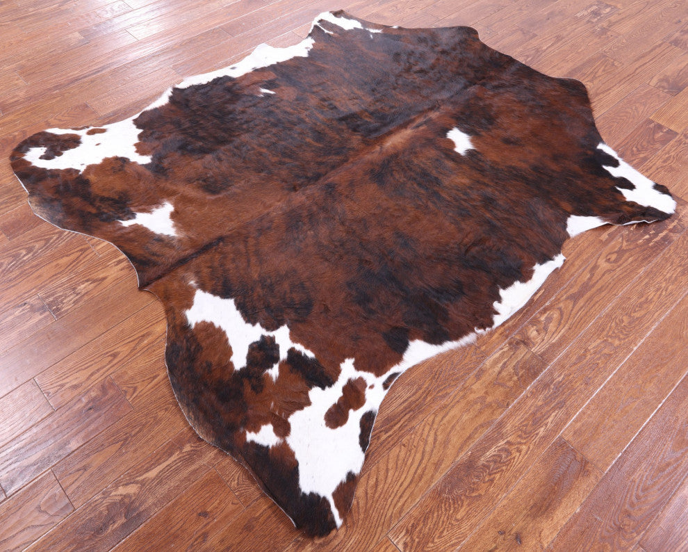 6' 9" X 5' 10" Natural Cowhide Rug C1868