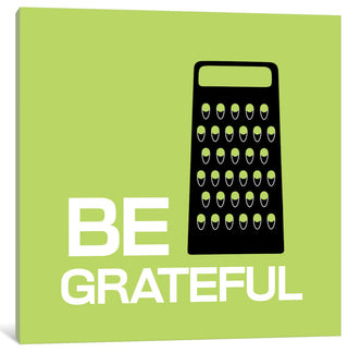 "Be Greatful Gallery" by iCanvas, 12x12x1.5"