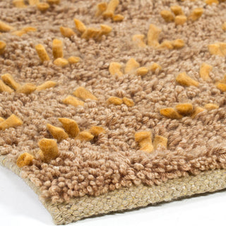 Chandra Strata Str1179 Rug, Tan/Gold, 7'8" X 7'8" Round