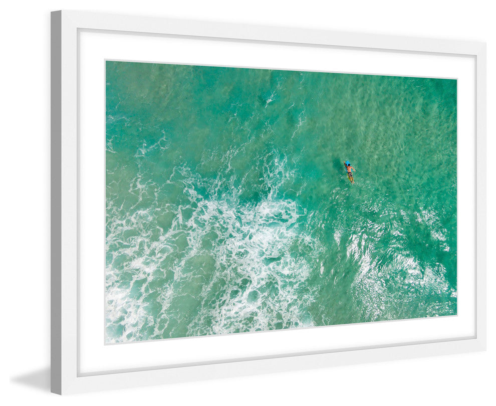 "Waiting For The Wave" Framed Print by Karolis Janulis