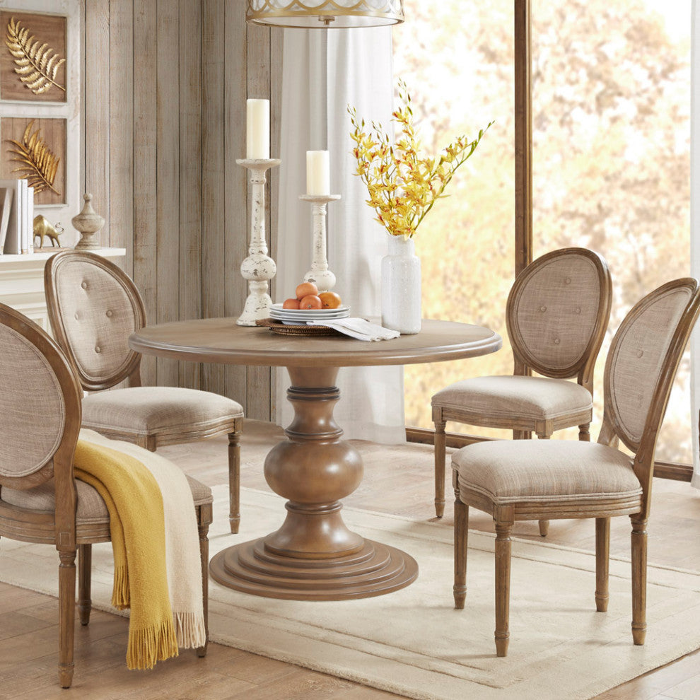 Madison Park Wood  Mid-century Modern Dining Table, Reclaimed Walnut, Dining Table