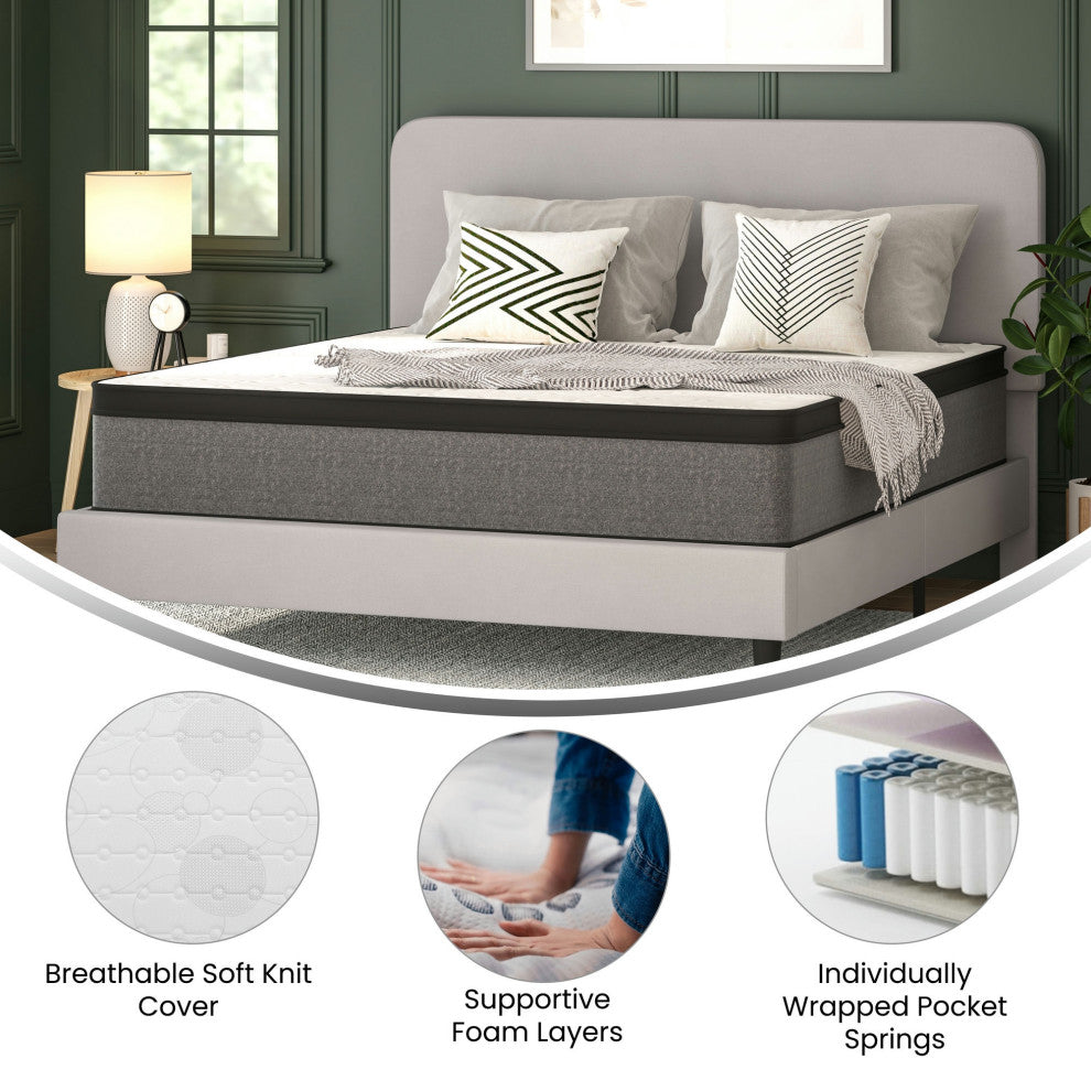 King Euro Top Hybrid Mattress