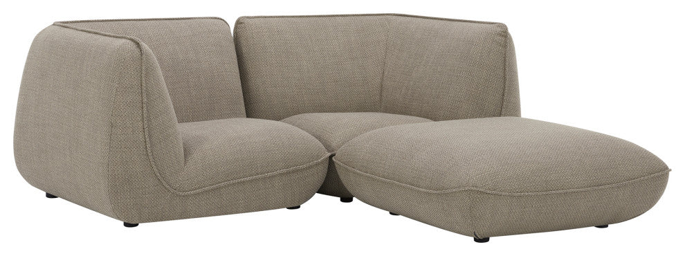 First of A Kind Zeppelin Nook Modular Sectional Speckled Pumice