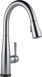 Delta Essa Single Handle Pull-Down Kitchen Faucet With Touch2O Technology, Arcti