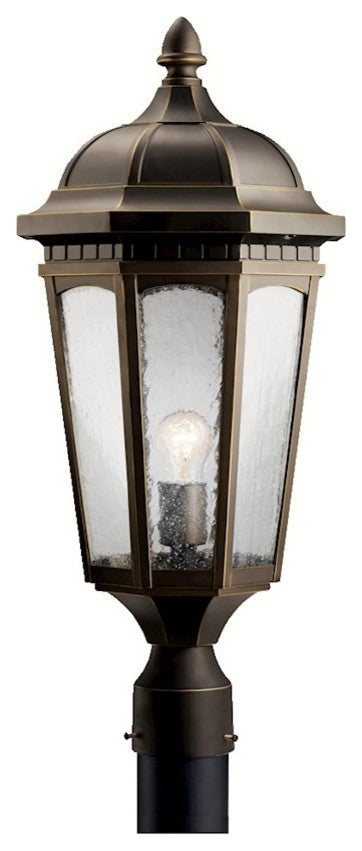 Kichler Courtyard One Light Outdoor Post Mount 9532RZ