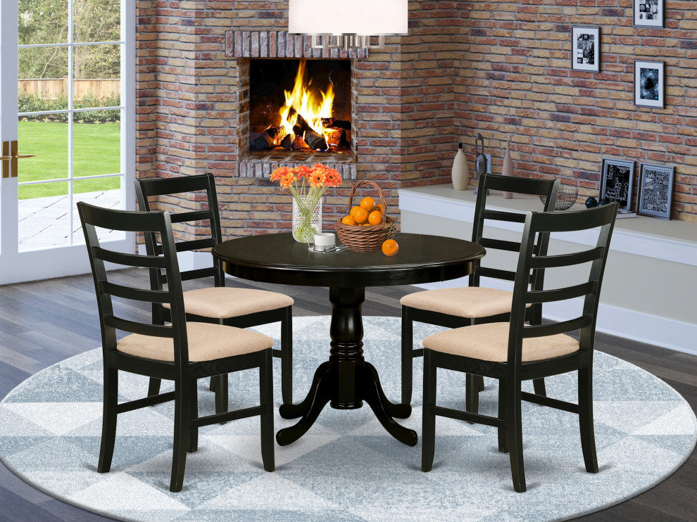 5 Pc Small Kitchen Table Set -Dining Table And 4 Kitchen Chairs