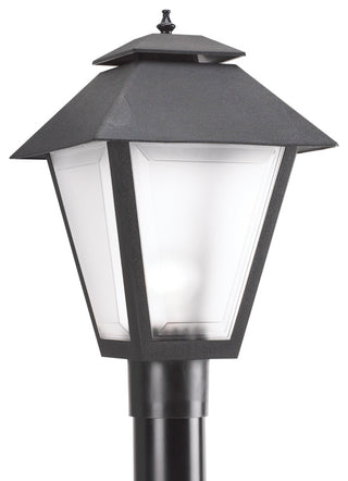 1-Light Outdoor Post Lantern, Black