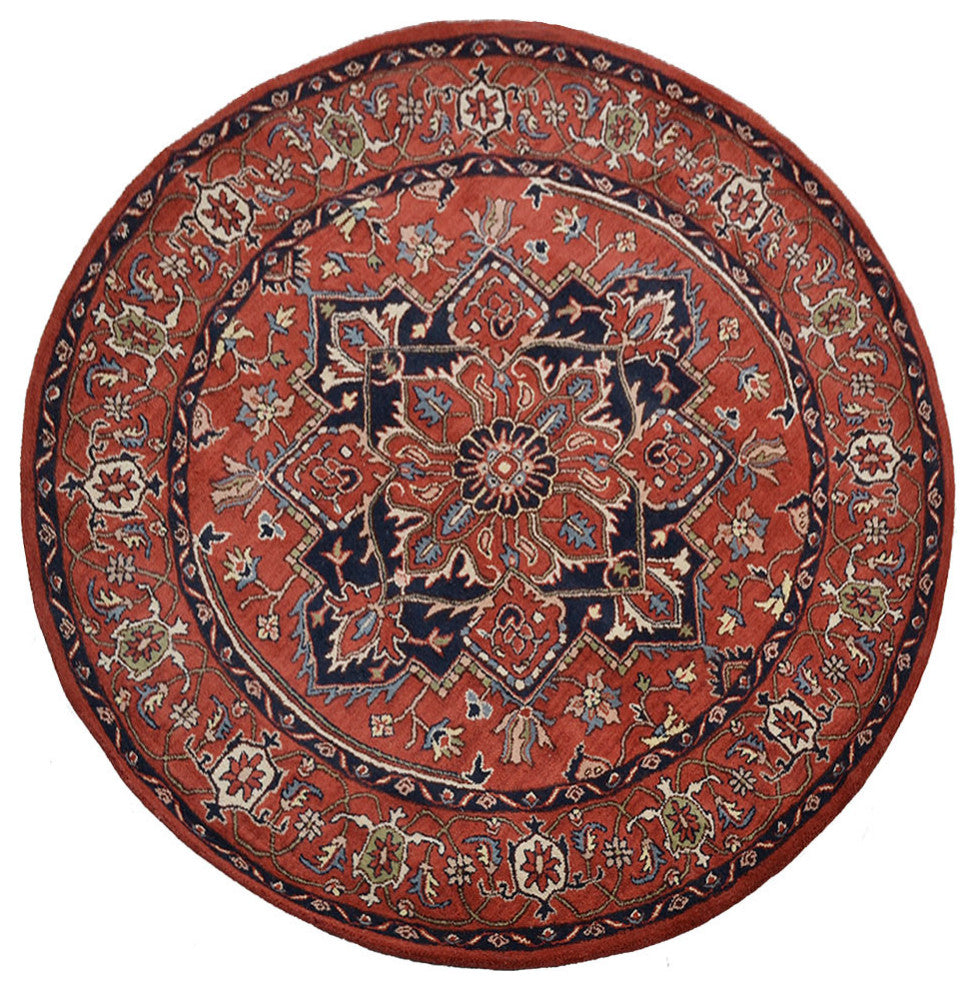 HAND TUFTED WOOL ECO-FRIENDLY AREA RUGS ECO-FRIENDLY AREA RUGS -  Red, Oriental
