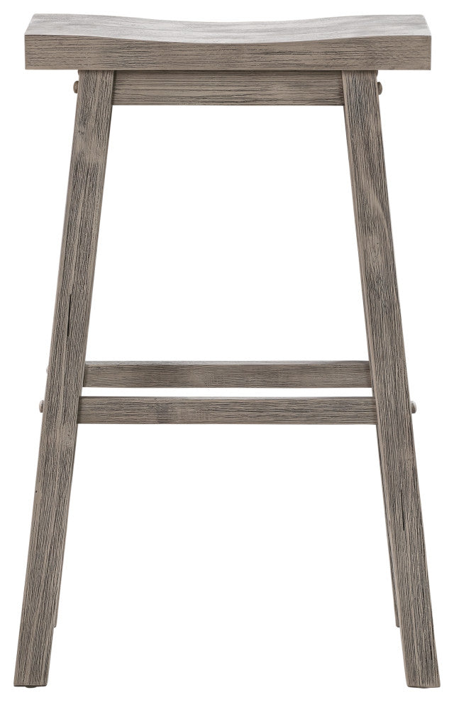 Sonoma Saddle Barstool [Storm Gray Wire-Brush]