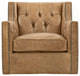 Bernhardt Candace Leather Swivel Chair