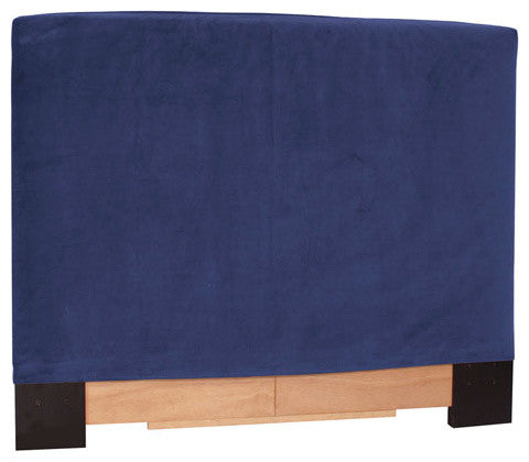Bella Full Queen Slipcovered Headboard, Royal Blue
