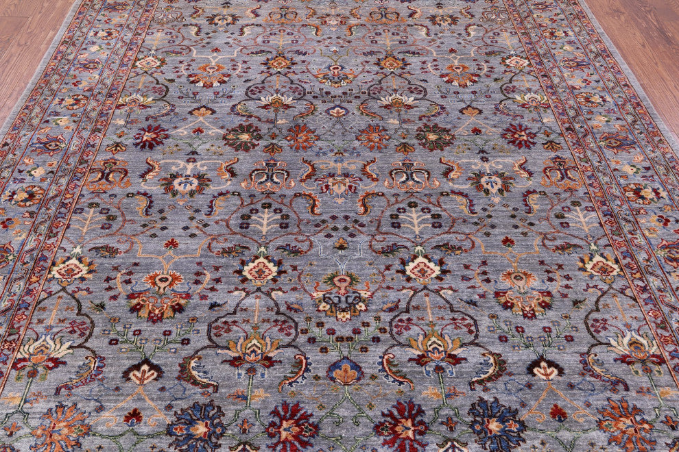 8' 1" X 9' 8" Hand Knotted Persian Tabriz Wool Rug - Q12908