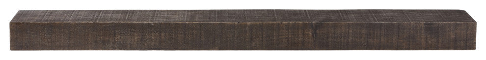 Solid Timber Floating Mantel Shelf, Dark Chocolate, 66"