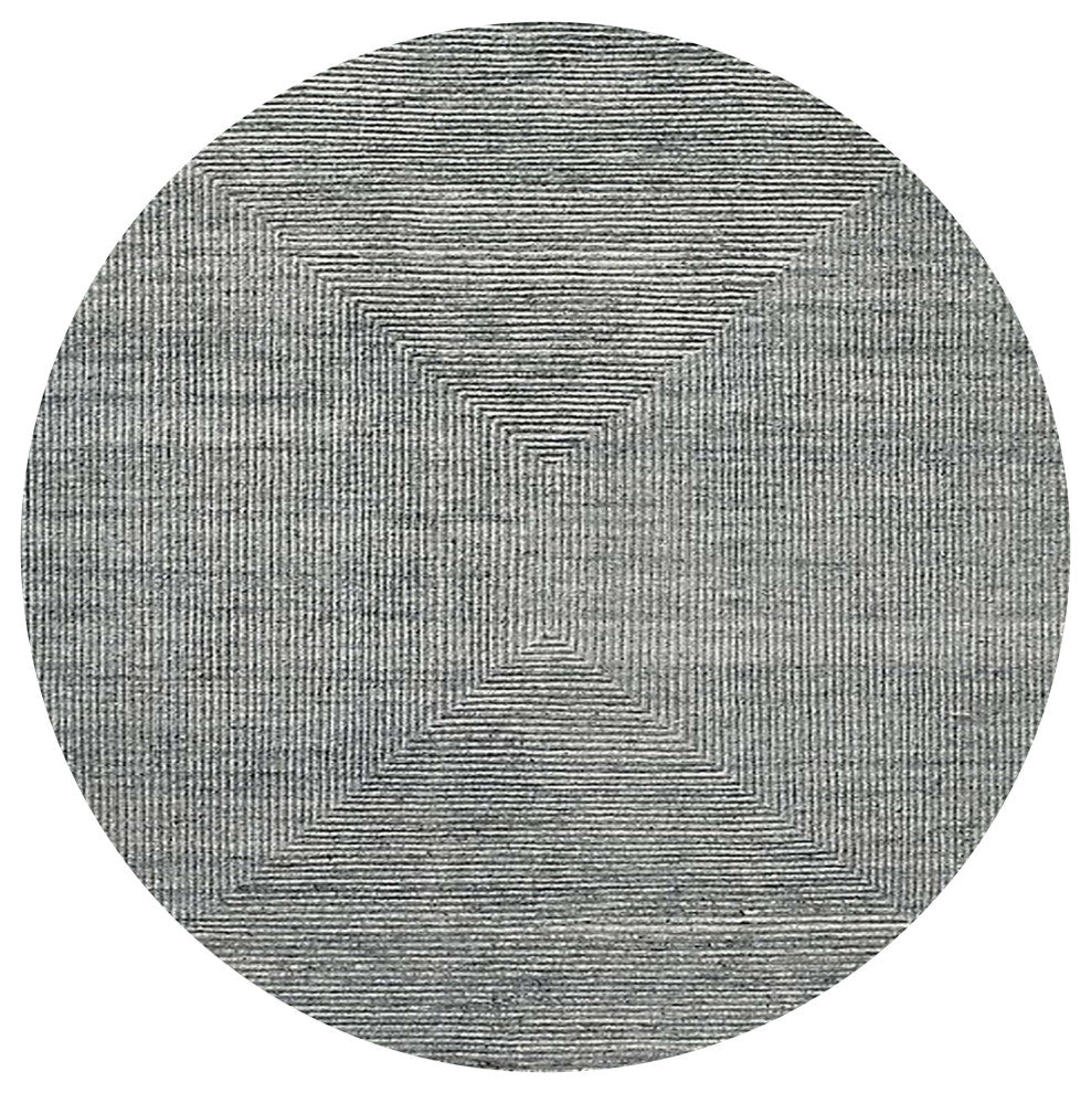 Ahgly Company Indoor Round Mid-Century Modern Area Rugs, 4' Round