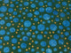 Reverse Painted Mirror Tray in Blue Bubbles, Large, Large