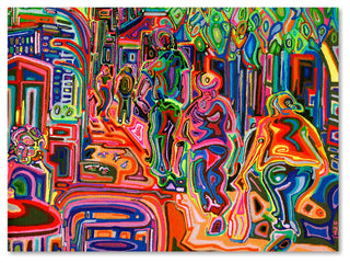 Josh Byer 'Folk' Canvas Art, 32x24