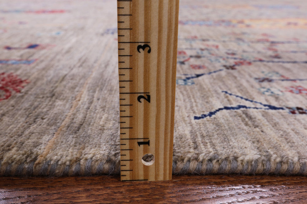 5' 2" X 7' 10" Hand-Knotted Tribal Persian Gabbeh Rug Q8022