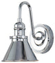 Provence 1 Light Bath Vanity Light in Polished Chrome