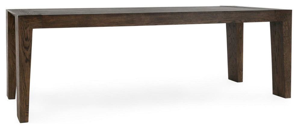Troy 89" Reclaimed Oak Wood Dining Table in Brown by Kosas Home