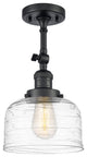 INNOVATIONS 201F-BK-G713 1-Light Semi-Flush Mount Matte Black