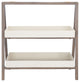 Safavieh Danser Patio Shelf, Dark Walnut/Beige