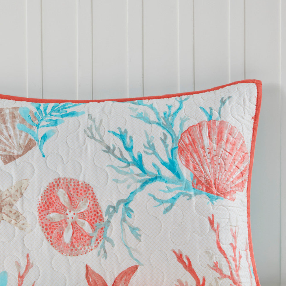 Madison Park Sateen Printed 6-Piece Coverlet Set, King/California King