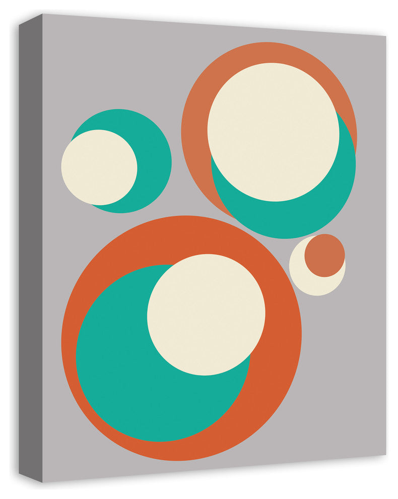 Retro Circles 16x20 Canvas Wall Art