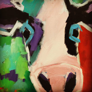 "Nelly" Painting Print on Wrapped Canvas, 48"x48"