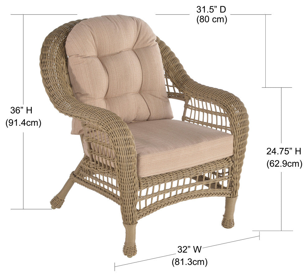 Outdoor Garden 5-Piece Conversation Set With Ottomans And End Table