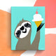 Fiesta Sloth Wrapped Canvas Kids Wall Art