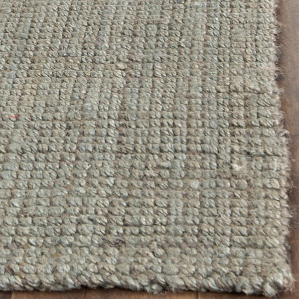 Safavieh Natural Fiber Nf730B Solid Color Rug, Grey, 9'0" X 9'0"