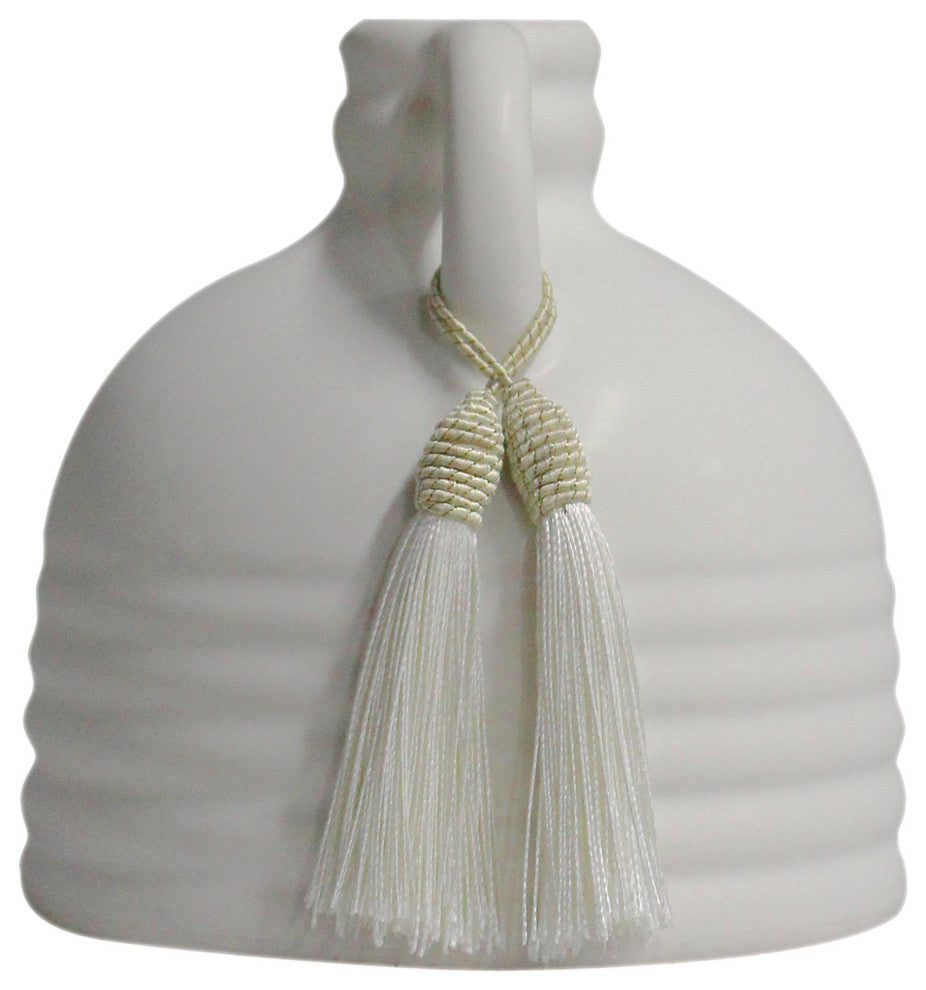 Adonis Ceramic Vase, White