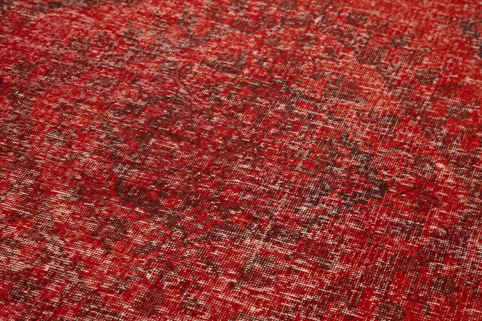 Rug N Carpet - Hand-knotted Turkish 4' 9" x 12' 8" Vintage Runner Rug
