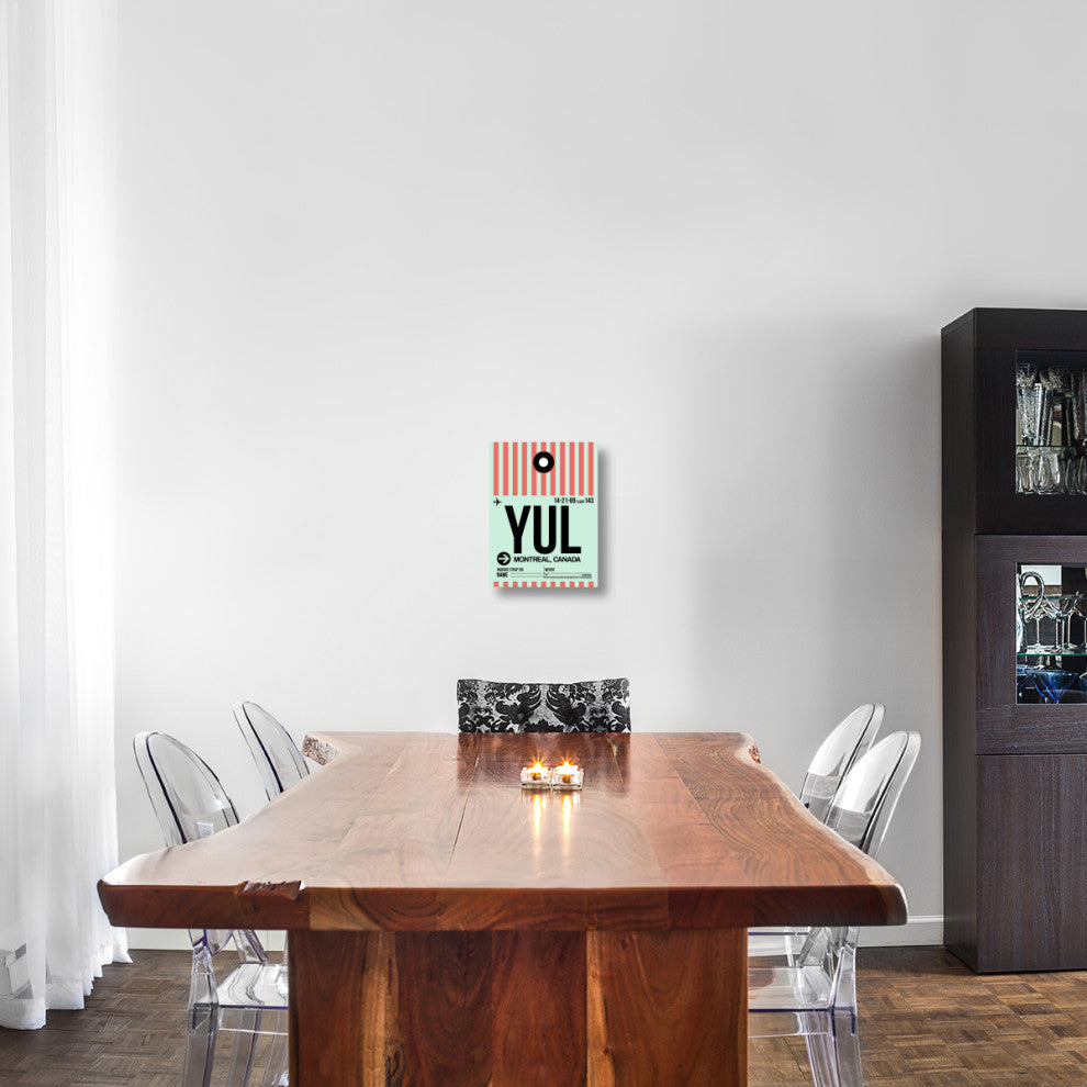 "YUL Montreal Luggage Tag 2" Fine Art Print