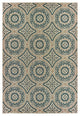Oriental Weavers Latitude Grey/ Blue Geometric Indoor/Outdoor Rug 5'3"X7'3"