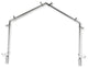 Mabel 13/16" 4-Sided Bay Window Curtain Rod, Satin Nickel