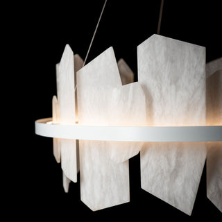 Volterra Circular LED Pendant, White